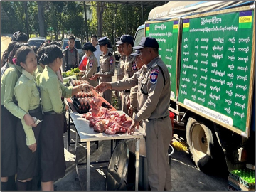 ပြည်ထဲရေးဝန်ကြီးဌာန၊ ဘက်စုံစိုက်ပျိုးမွေးမြူရေးစခန်းမှ ထွက်ရှိသော ဝက်သား၊ ငါး၊ ကြက်ဥ၊ နွားနို့နှင့် ရာသီသီးနှံဟင်းသီးဟင်းရွက်များအား နေပြည်တော်ရှိ ရုံး/ဌာနများသို့ သက်သာသောဈေးနှုန်းဖြင့် ရောင်းချပေး