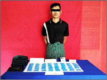 ပဲခူးတိုင်းဒေသကြီး၊ ပန်းတောင်းမြို့နယ်၊ ဥသျှစ်ပင်မြို့တွင် ငွေကျပ် ၁၂၈ ဒသမ ၄ သိန်းတန်ဖိုးရှိ စိတ်ကြွရူးသွပ်ဆေးပြားများ ဖမ်းဆီးရမိ