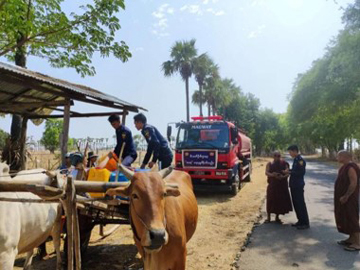 မကွေးတိုင်းဒေသကြီး၊ မကွေးမြို့နယ်၊ တည်ပင်ကန်ပေါက်ကျေးရွာသို့ သောက်သုံးရေလှူဒါန်းမှု