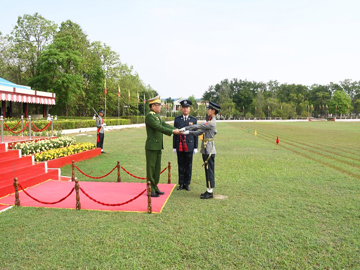 ပြည်ထဲရေးဝန်ကြီးဌာန၊ ဒုတိယဝန်ကြီး မြန်မာနိုင်ငံရဲတပ်ဖွဲ့ ရဲချုပ် ဒုတိယဗိုလ်ချုပ်ကြီး နီလင်းအောင် ဒုတိယရဲအုပ်လောင်းသင်တန်းအမှတ်စဉ် (၁၁၆/၂၀၂၃) သင်တန်းဆင်းပွဲ အခမ်းအနားတက်ရောက်