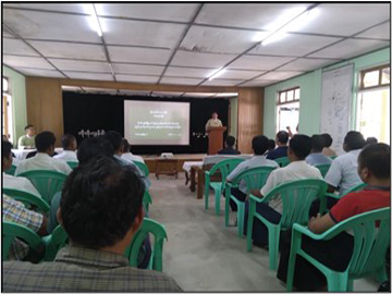 ရန်ကုန်တိုင်းဒေသကြီး၊ ကိုကိုးကျွန်းမြို့နယ်၊ မင်္ဂလာဒုံမြို့နယ်နှင့် ရွှေပြည်သာမြို့နယ်တို့၌ ပြည်သူ့ စစ်မှုထမ်းဥပဒေ၊ နည်းဥပဒေများနှင့်ပတ်သက်၍ ချပြရှင်းလင်းဆောင်ရွက်မှု