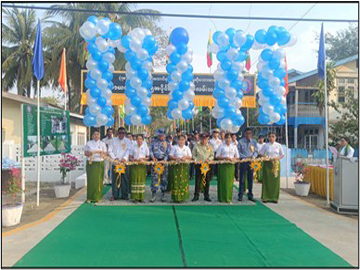 (၇၈)နှစ်မြောက် ပြည်ထောင်စုနေ့ကို ကြိုဆိုဂုဏ်ပြုသောအားဖြင့် ရန်ကုန်တိုင်းဒေသကြီး၊ သန်လျင်ခရိုင်၊ သုံးခွမြို့နယ်၌ ကွန်ကရစ်လမ်းသစ်ဖွင့်ပွဲအခမ်းအနား ကျင်းပ