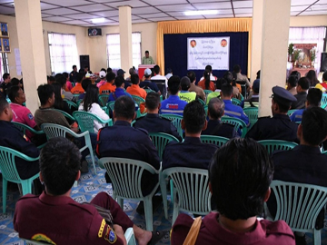 ရှမ်းပြည်နယ်(အရှေ့ပိုင်း)၊ တာချီလိတ်ခရိုင်၊ တာချီလိတ်မြို့နယ်မီးသတ်ဦးစီးမှူးရုံးခန်းမ၌ သဘာဝ ဘေးအန္တရာယ်ကြိုတင်ကာကွယ်ရေးနှင့် မြို့နယ်အဆင့် ရှာဖွေကယ်ဆယ်ရေးသင်တန်းဖွင့်ပွဲ အခမ်းအနား တက်ရောက်