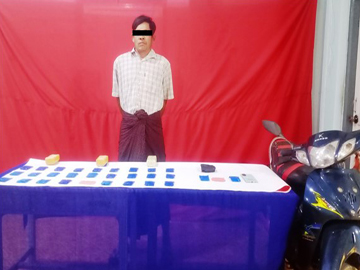 မန္တလေးတိုင်းဒေသကြီး၊ ပြင်ဦးလွင်မြို့နယ်နှင့် ရှမ်းပြည်နယ်၊ လွိုင်လင်မြို့နယ်တို့၌ စိတ်ကြွရူးသွပ်ဆေးပြားများ ဖမ်းဆီးရမိ