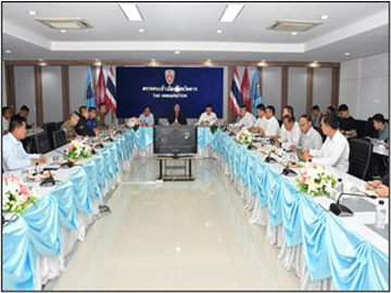 အွန်လိုင်းလိမ်လည်မှုနှင့် ဒုစရိုက်မှုလုပ်ငန်းများတွင် ဆက်စပ်ပါဝင်ခဲ့ကြသည့် ပြည်ပနိုင်ငံသားများ အမြန်ဆုံးလွှဲပြောင်းလက်ခံနိုင်ရေး မြန်မာ-ထိုင်း-တရုတ် သုံးနိုင်ငံမှ ကိုယ်စားလှယ်များ တွေ့ဆုံ ဆွေးနွေးညှိနှိုင်း