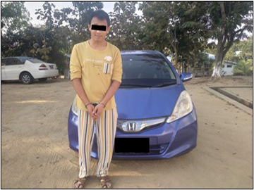 နေပြည်တော်ကောင်စီနယ်မြေ၊ ဒက္ခိဏသီရိမြို့နယ်၌ လိုင်စင်မဲ့မော်တော်ယာဉ် တစ်စီး ဖမ်းဆီးရမိ