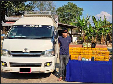 ရှမ်းပြည်နယ်၊ ကျိုင်းတုံမြို့နယ်နှင့် တာချီလိတ်မြို့နယ်တို့၌ မူးယစ်ဆေးဝါးများ ဖမ်းဆီးရမိ 