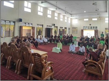 မွန်ပြည်နယ်၊ မော်လမြိုင်ခရိုင်၊ သံဖြူဇရပ်မြို့နယ်၊ မြို့တော်ဦးစာသင်တိုက်၌ သံဃာ့အဖွဲ့အစည်းအဆင့်ဆင့် အနားယူ/ အစားထိုးရွေးချယ်ပွဲအခမ်းအနား ကျင်းပ