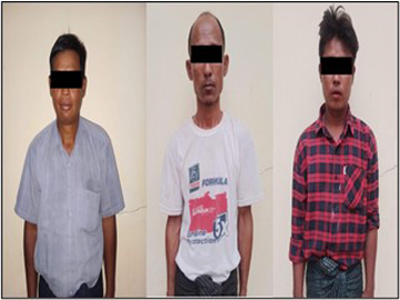 ပဲခူးတိုင်းဒေသကြီး၊ ပဲခူးမြို့နယ်၌ စက်သုံးဆီများ တရားမဝင်သယ်ဆောင်လာသူ အမျိုးသား သုံးဦးအား ဖမ်းဆီးအရေးယူထား