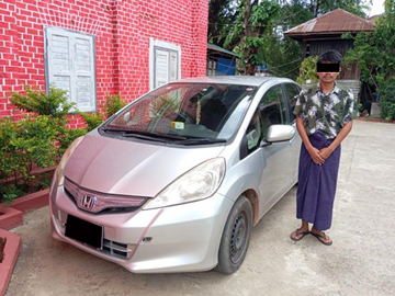  ပဲခူးတိုင်းဒေသကြီး၊ ဒိုက်ဦးမြို့၌ လိုင်စင်မဲ့မော်တော်ယာဉ် တစ်စီး ဖမ်းဆီးရမိ