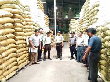 ရန်ကုန်တိုင်းဒေသကြီး၊ မင်္ဂလာဒုံခရိုင်၊ ရွှေပြည်သာမြို့နယ်အတွင်း ဖွင့်လှစ်ရောင်းချလျက်ရှိသည့် ဆန်ဆိုင်များ၊ ဆန်စက်များနှင့် ဆန်ဂိုဒေါင်များအား သတ်မှတ်ထားသော ရည်ညွှန်းဈေးနှုန်းများဖြင့် ရောင်းချခြင်းရှိ/မရှိ ကွင်းဆင်းစစ်ဆေး