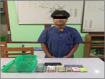 နေပြည်တော်ကောင်စီနယ်မြေ၊ လယ်ဝေးမြို့နယ်၌ နှစ်လုံးထီ လောင်းကစားပြုလုပ်သူ အမျိုးသမီး တစ်ဦးအား ဖမ်းဆီးအရေးယူ
