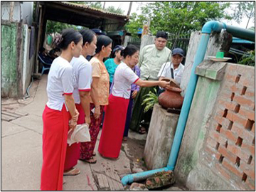 ရန်ကုန်တိုင်းဒေသကြီး၊ မင်္ဂလာဒုံခရိုင်၊ မင်္ဂလာဒုံမြို့နယ်၌ သွေးလွန်တုပ်ကွေးရောဂါ ကြိုတင်ကာကွယ်‌ရေးအတွက် Abate ဆေးခတ်နေမှုအခြေအနေအား ကွင်းဆင်းစစ်ဆေး