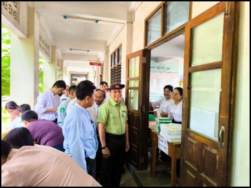 ကရင်ပြည်နယ်၊ မြဝတီခရိုင်၊ မြဝတီမြို့၊ အမှတ် (၁) အခြေခံပညာအထက်တန်းကျောင်း၌ ၂၀၂၅ -၂၀၂၆ ပညာသင်နှစ်၊ ကျောင်းသား/ သူများ  ကျောင်းအပ်နှံမှုအခြေအနေအား ကွင်းဆင်းစစ်ဆေး