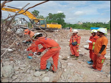 ငလျင်လှုပ်ခတ်မှုကြောင့် ထိခိုက်ပျက်ဆီးဆုံးရှုံးမှုဖြစ်ပွားခဲ့သောဒေသများတွင် မီးသတ်ဦးစီးဌာနမှ  ရှင်းလင်းရေးလုပ်ငန်းများ ဆောင်ရွက်မှုမှတ်တမ်း