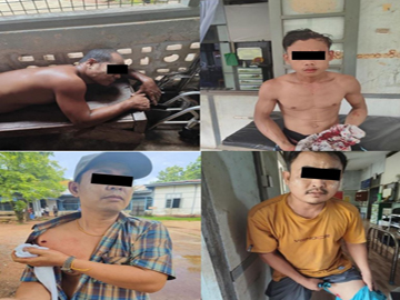 ကရင်ပြည်နယ်၊ ကော့ကရိတ်မြို့နယ်၌ အကြမ်းဖက်အဖွဲ့(စိစစ်ဆဲ)က ကျေးရွာအတွင်းသို့ ရှော့တိုက်ဒုံးဖြင့် ပစ်ခတ်တိုက်ခိုက်ခဲ့မှုကြောင့် နိုင်ငံ့ဝန်ထမ်း တစ်ဦးနှင့် အပြစ်မဲ့ အရပ်သားပြည်သူ သုံးဦး ထိခိုက်ဒဏ်ရာရရှိ