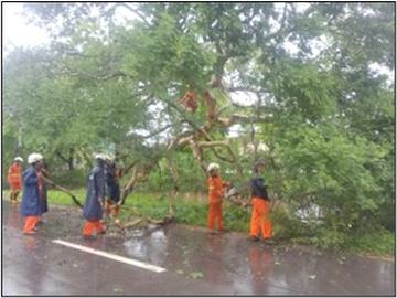 စစ်ကိုင်းတိုင်းဒေသကြီး၊ မုံရွာမြို့၊ ချမ်းမြဝတီရပ်ကွက်၊ ရေကူးကန်လမ်း၌ သစ်ပင်လဲကျသဖြင့် ရှင်းလင်းရေးလုပ်ငန်းများ ဆောင်ရွက်မှု