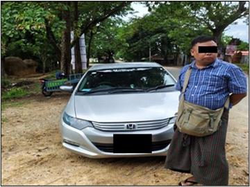 နေပြည်တော်ကောင်စီနယ်မြေ၊ ပျဉ်းမနားမြို့နယ်၌ လိုင်စင်မဲ့မော်တော်ယာဉ် တစ်စီး ဖမ်းဆီးရမိ