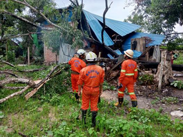 ရန်ကုန်တိုင်းဒေသကြီး၊ တိုက်ကြီးမြို့နယ်၊ ဉက္ကံမြို့၊ ဗိုလ်ချုပ်အောင်ဆန်းရပ်ကွက်၊ ချမ်းသာကြီးကုန်း၊ ရေတာလမ်းမကြီးဘေး၌ သစ်ပင်လဲကျသဖြင့် ရှင်းလင်းရေးလုပ်ငန်းများ ဆောင်ရွက်မှု