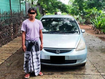 မကွေးတိုင်းဒေသကြီး၊ ပွင့်ဖြူမြို့နယ်၌ လိုင်စင်မဲ့မော်တော်ယာဉ် တစ်စီး ဖမ်းဆီးအရေးယူ