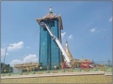 ငလျင်လှုပ်ခတ်မှုကြောင့် ထိခိုက်ပျက်စီးဆုံးရှုံးမှုဖြစ်ပွားခဲ့သောဒေသများတွင် မီးသတ်ဦးစီးဌာနမှ ရှင်းလင်းရေးလုပ်ငန်းများဆောင်ရွက်မှု 