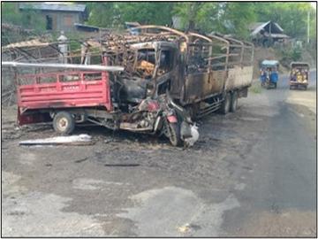 မကွေးတိုင်းဒေသကြီး၊ နတ်မောက်မြို့နယ်၌ ၁၂ ဘီးမော်တော်ယာဉ်နှင့် သုံးဘီးဆိုင်ကယ်တို့ တိုက်မိ၍ တစ်ဦး သေဆုံး နှစ်ဦး ဒဏ်ရာရရှိ