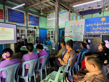 ရန်ကုန်တိုင်းဒေသကြီး၊ အလုံခရိုင်၊ အလုံမြို့နယ်၊ စောရန်ပိုင်အနောက်ရပ်ကွက်၊ မြို့နယ်ပြည်သူ့ကျန်းမာရေးဦးစီးဌာန၌ ငလျင်ဘေးအန္တရာယ်ကြိုတင်ကာကွယ်ရေး အသိပညာပေးဟောပြောပွဲ အခမ်းအနားကျင်းပ