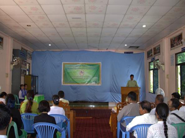 တနင်္သာရီတိုင်းဒေသကြီး၊ ကော့သောင်းခရိုင်၊ ကော့သောင်းမြို့၊ အေးမြကန်သာရပ်ကွက်၊ ဓမ္မာရုံ၌ အခြေခံစက်ချုပ်သင်တန်း ဖွင့်ပွဲအခမ်းအနား ကျင်းပ
