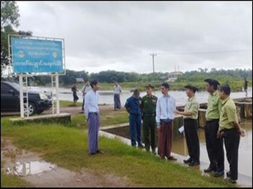 မွန်ပြည်နယ်၊ ကျိုက်ထိုခရိုင်၊ ကျိုက်ထိုမြို့နယ်၊ ငယ်ဒိုးကျေးရွာရှိ ကဒတ်ချောင်းရေတံခါး ရေစီးရေလာကောင်းမွန်မှုရှိစေရေး ကြည့်ရှုစစ်ဆေး
