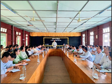 ရှမ်းပြည်နယ်၊ လင်းခေးခရိုင်၊ လင်းခေးမြို့နယ်အထွေထွေအုပ်ချုပ်ရေးဦးစီးဌာန အစည်းအဝေးခန်းမ၌ လစဉ်ပုံမှန် လုပ်ငန်းညှိနှိုင်းအစည်းအဝေး ကျင်းပ