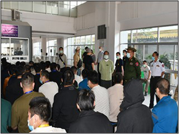 မြန်မာနိုင်ငံအတွင်းသို့ တရားမဝင် ဝင်ရောက်လာသည့် ပြည်ပနိုင်ငံသား ၄၅၆ ဦး လွှဲပြောင်းပေးအပ် ခဲ့ပြီး  ၁၀၀  ဦးအား ၂၀၂၅ ခုနှစ်၊ မတ် ၆ ရက်တွင် ထပ်မံစစ်ဆေး ဖော်ထုတ်ထိန်းသိမ်းနိုင်ခဲ့