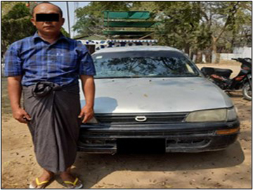 စစ်ကိုင်းတိုင်းဒေသကြီး၊ စစ်ကိုင်းမြို့နယ်နှင့် မန္တလေးတိုင်းဒေသကြီး၊ အမရပူရမြို့နယ်တို့၌ စက်သုံးဆီများ အထောက်အထားမဲ့ တရားမဝင် သယ်ဆောင်လာသည့် မော်တော်ယာဉ်များ ဖမ်းဆီးရမိ