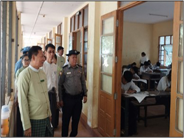 မွန်ပြည်နယ်၊ ကျိုက်ထိုခရိုင်၊ ကျိုက်ထိုမြို့နယ်အတွင်းရှိ အခြေခံပညာကျောင်းများ၌ Grade-5 နှင့် Grade-9 စာမေးပွဲဖြေဆိုနေမှုအခြေအနေအား ကြည့်ရှုစစ်ဆေး    