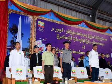 ရှမ်းပြည်နယ်၊ တောင်ကြီးခရိုင်၊ တောင်ကြီးမြို့နယ်၊ ပြည်နယ်လေ့ကျင့်ရေးအားကစားရုံ၌ ၂၀၂၅ ခုနှစ်၊ ရှမ်းပြည်နယ်အစိုးရအဖွဲ့၊ ပြည်နယ်ဝန်ကြီးချုပ်ဖလား ပိုက်ကျော်ခြင်းပြိုင်ပွဲဖွင့်ပွဲ အခမ်းအနား ကျင်းပ