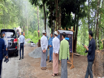ရှမ်းပြည်နယ်၊ တောင်ကြီးခရိုင်၊ တောင်ကြီးမြို့၊ ရွှေဘုန်းပွင့်ဘုရား အတက်လမ်းတစ်လျှောက် ပြုပြင်ခြင်း၊ ပန်းခြံနှင့် အားကစားလေ့ကျင့်ဆောင်ရွက်သည့် နေရာတို့အား ပြုပြင်ဆောင်ရွက်နေမှုများနှင့် ဂနိုင်ကန် သန့်ရှင်းသာယာလှပစေရေး ဆောင်ရွက်နေမှုအခြေအနေတို့အား ကြည့်ရှု