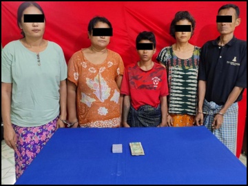 ရန်ကုန်တိုင်းဒေသကြီး၊ သင်္ဃန်းကျွန်းမြို့နယ်၌ ဖဲရိုက်လောင်းကစားပြုလုပ်သူမျာအား ဖမ်းဆီး အရေးယူထား